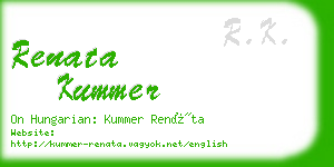 renata kummer business card